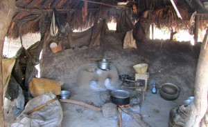 Theresa's language helper, Mary, has a typical Moru kitchen. | Photo by Will and Theresa Reed