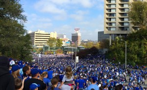 It is estimated that 800,000 people attended the Royal’s World Series victory parade. | Photo by Samantha Eibling