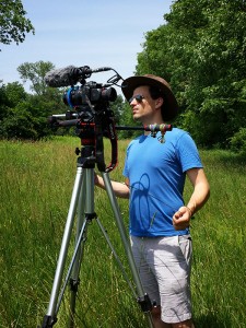 Director Geoffrey George on set. | Photo courtesy of "Above the Fruited Plain"