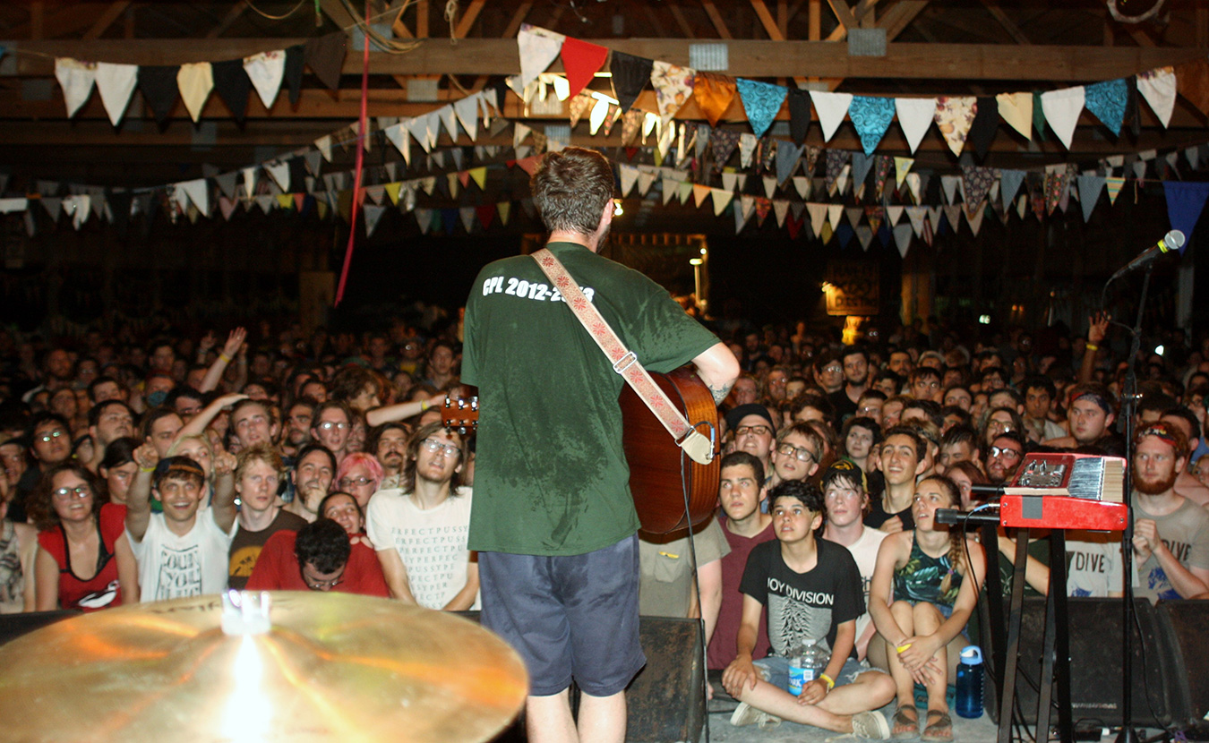 Plan-It-X Fest, a weekend of folk-punk running July 22 to 24 at Stable Studios, brings people to southern Indiana for the opportunity to see both friends and favorite bands perform. | Photo by Garrett Walters