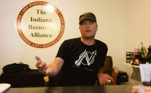 In addition to providing clean intravenous-drug supplies, Chris Abert, director of Indiana Recovery Alliance (IRA), says he is proud to offer naloxone and overdose-reversal training to first responders. | Photo by Natasha Komoda
