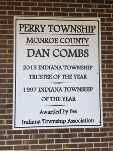 This sign is posted at the Perry Township headquarters. | Limestone Post