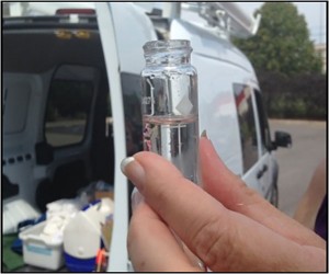 A sample bottle of Bloomington's drinking water. | Courtesy photo