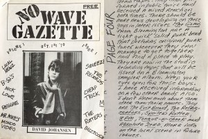 The cover (left) and a review of the Gizmos (right) in No Wave Gazette from 1979. | Courtesy images