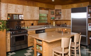 Hiller designed and built this kitchen in a "near-pristine" '50s ranch home. | Photo by Kendall Reeves, Spectrum Studio