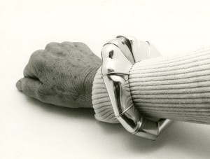 A sterling silver and red brass bracelet by Eikerman. | Photo courtesy of Indiana University Archives