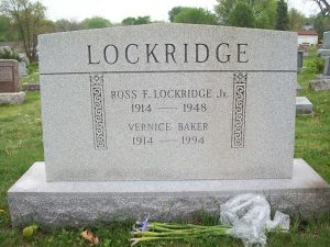 Ross Lockridge Jr. and Vernice Baker's final resting place in Rose Hill Cemetery. | Photo by Doug Storm