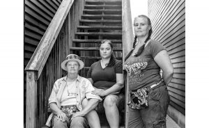 Three generations of Bloomington women (l-r): Gail Trout, Kat Stonecipher, and Penny Trout-Stonecipher. | Photo by Adam Reynolds