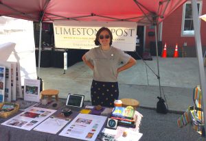 Emily Winters, LP's Marketing & Advertising Director, hard at work at the 4th Street Festival of the Arts and Crafts, Labor Day Weekend 2017.