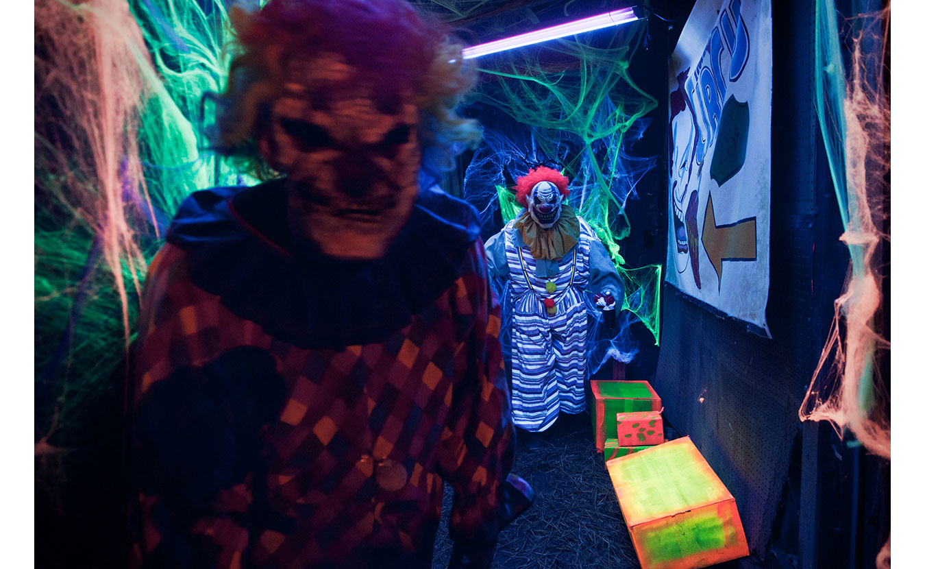 The Clowns at the Barn of Terror. | Photo by Adam Reynolds