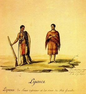 Reagan says, "All Native costumes portray stereotypical and incorrect versions of historic Native dress." | Painting by Lino Sanchez y Tapia, circa 1828