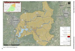 The Lake Monroe watershed. | Map from the the Monroe Lake Master Plan