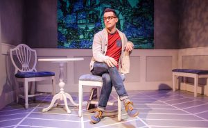 New-York-based Equity actor Remy Germinario as Alex in Cardinal Stage’s 2015 production of "Buyer and Cellar." Rachel Glago, marketing manager at Cardinal Stage Company, says Equity houses lead “to overall economic growth.” | Photo by Blueline, courtesy of Cardinal Stage Company
