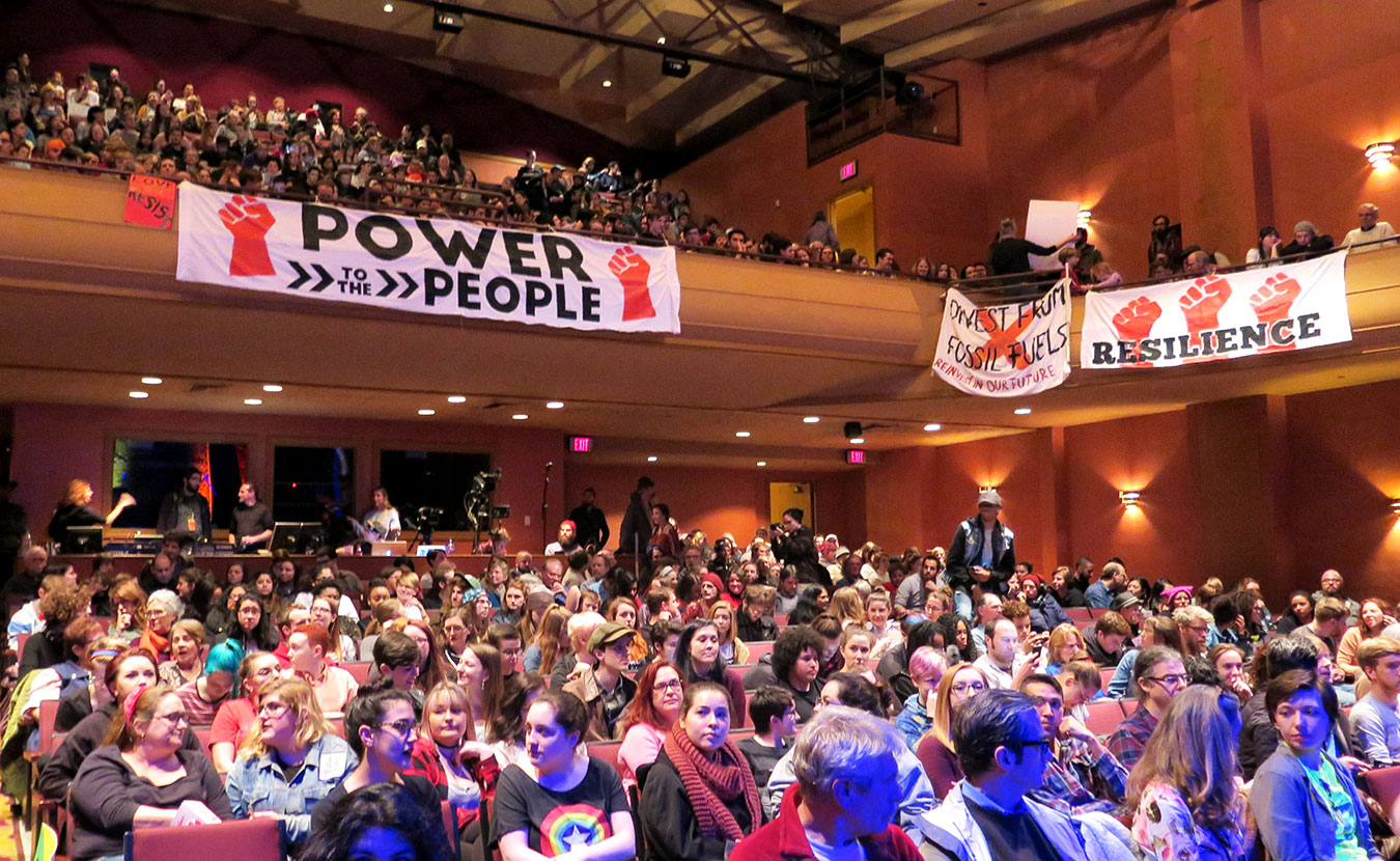 In response to the presidential inauguration, a group of folks in Bloomington channeled their energy into Inaugurate the Revolution as an act of resistance to the incoming administration. Event organizers curated panels for the one-day conference in order to unite the community in a day of activism and engagement. The event culminated in a rally at the packed Buskirk-Chumley Theater (pictured). At the beginning of 2017, we asked a few of the panelists to put together stories showing many of the issues people in our town are working on — and what you can do to help out. | Limestone Post