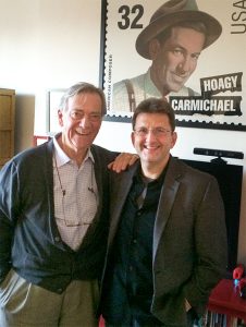 Todd Gould (right) is currently working on a documentary about Gennett Records, which recorded famous jazz musicians of the early 20th century. Here Gould stands with Hoagy Carmichael's son, Hoagy "Bix" Carmichael Jr. during an interview in New York City. | Courtesy photo