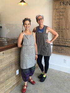 Amanda Armstrong, left, and Kassie Jensen of Two Sticks Bakery. | Photo by Ruthie Cohen