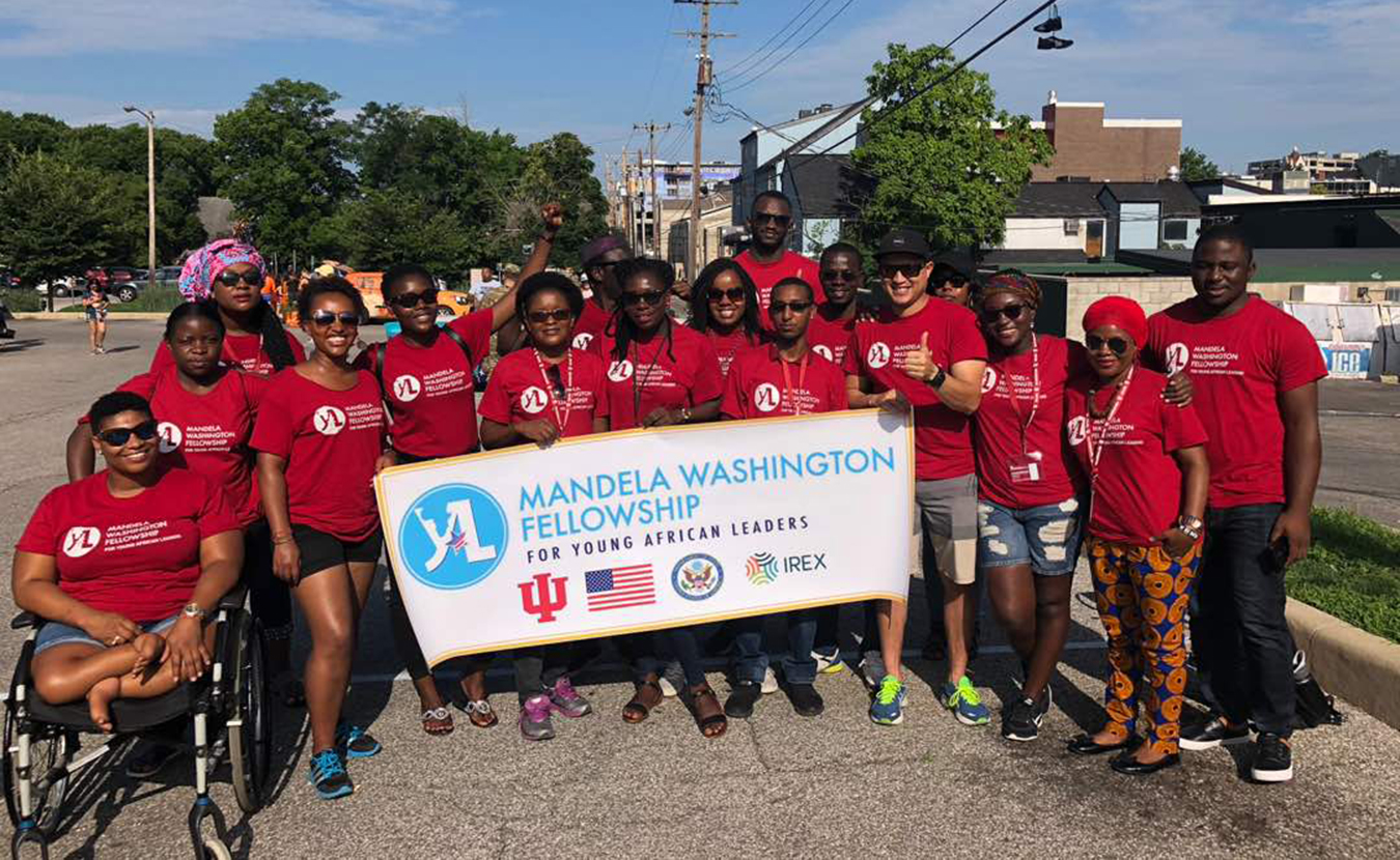This summer, 25 IU Mandela Washington Fellows took part in Bloomington's 4th of July Parade. Sierra Leone's Eastina Marian Boimadi Taylor says she met many inspiring people while in Indiana, and and she is using many of their ideas back home. | Courtesy photo