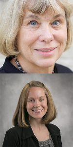 IU psychology's Linda Smith (top) and Emily Fyfe work in infant development. | Courtesy photos