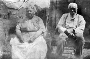 James H. Newby and his wife, Eliza Rann Newby, at their home in Canada. James was born in Orange County, Indiana, and registered for the Civil War draft when he was 20. After his parents left for Canada, James traveled to Philadelphia where he joined the 3rd Regiment of the United States Colored Troops (USCT). After the war, he joined his family in Canada, married Eliza, and worked as a farmer. They had six children. | Courtesy photo