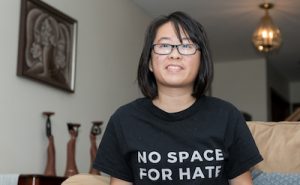 Ang and other individuals started No Space For Hate in 2019 to ‘work against white supremacy in Bloomington.’ When the Bloomington Community Farmers’ Market closed for two weeks last summer, No Space for Hate bought produce from vendors and donated it to area food pantries Community Kitchen, Pantry 279, and Shalom Community Center.