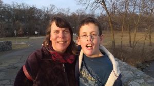 Deborah Myerson (left) and Samuel, who is now 18. He loves jazz, opera, Facetime with friends, and is a big Packers fan (Colts, too). | Courtesy photo