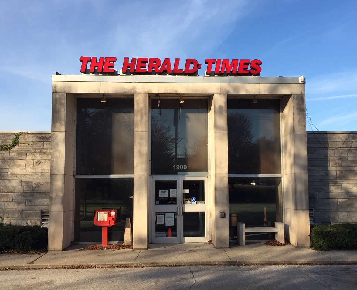 The Herald-Times building at 1900 S. Walnut St. was built in 1961. Printing operations moved to Indianapolis in 2020, and the news staff is planning to move to a smaller location in 2022. | Limestone Post