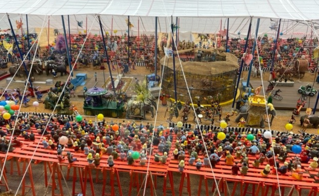The museum’s main attraction is the world’s largest circus diorama: a circus train and big top displays, which fill two rooms. | Photo by Laurie D. Borman