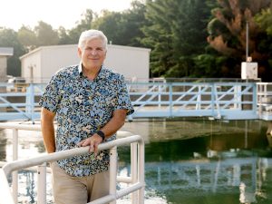 Vic Kelson, director of City of Bloomington Utilities, is shown here at the Shields Ridge Road Water Treatment Plant. | Photo by Anna Powell Denton