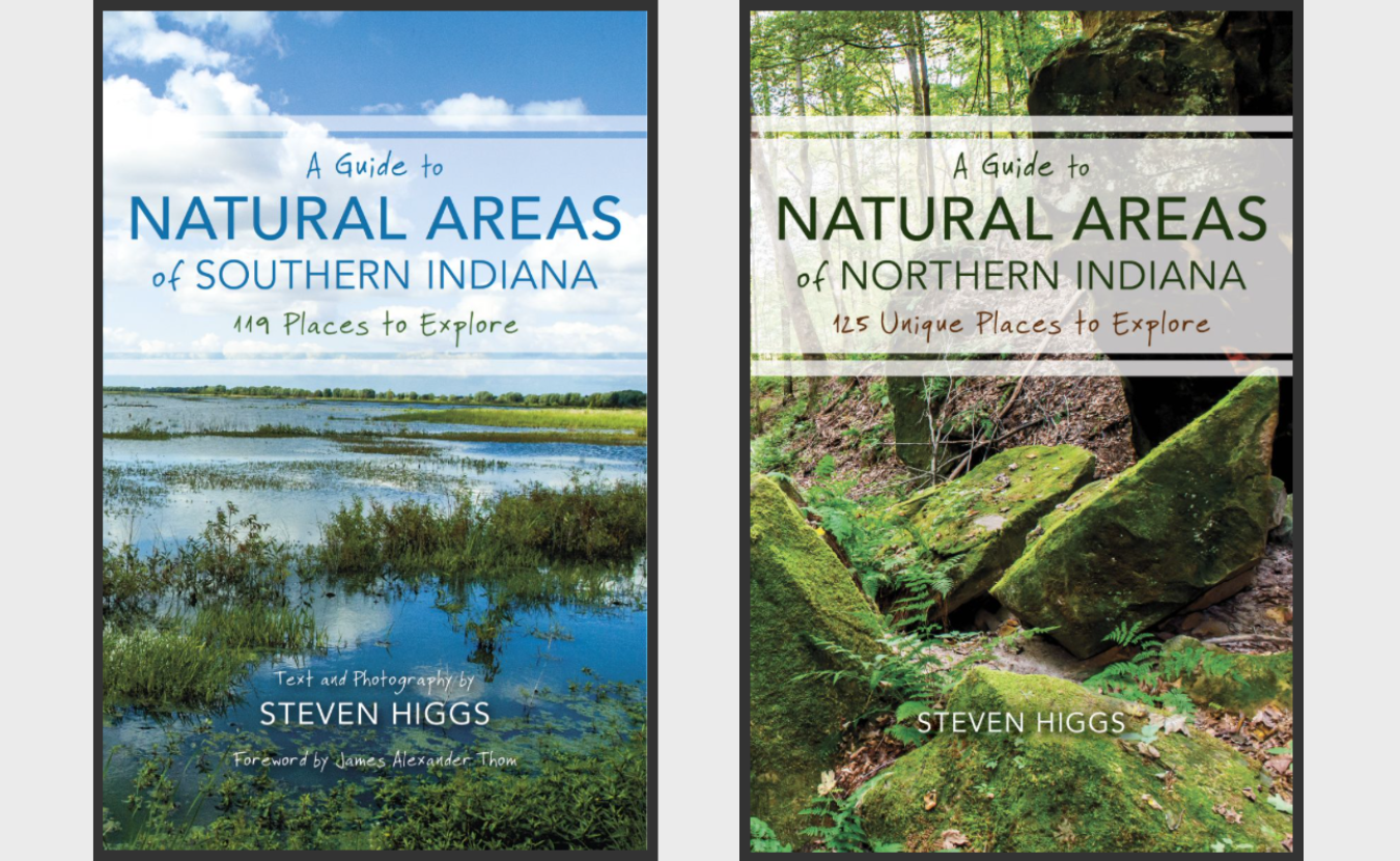 Books by Bloomington-based writer and photographer Steven Higgs include “A Guide to Natural Areas of Southern Indiana” (2016) and “A Guide to Natural Areas of Northern Indiana” (2019), available at <a href="https://iupress.org/author/steven-higgs/" target="_blank" rel="noopener">IU Press</a>.