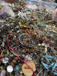 More than 250 donations of jewelry were made for the project. During the sorting process, precious metal pieces were separated from costume jewelry, and all will be remade into responsibly sourced jewelry. | Courtesy photo