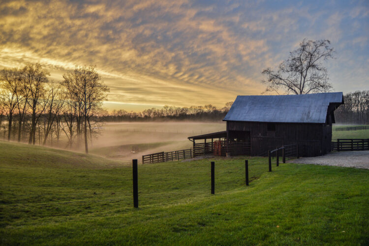 The Richardson Farm — Close to my home is this scene. When the elements are right, it’s in view from my front yard. There was so much going on with the weather. It had just stormed and the sun was coming back out.
