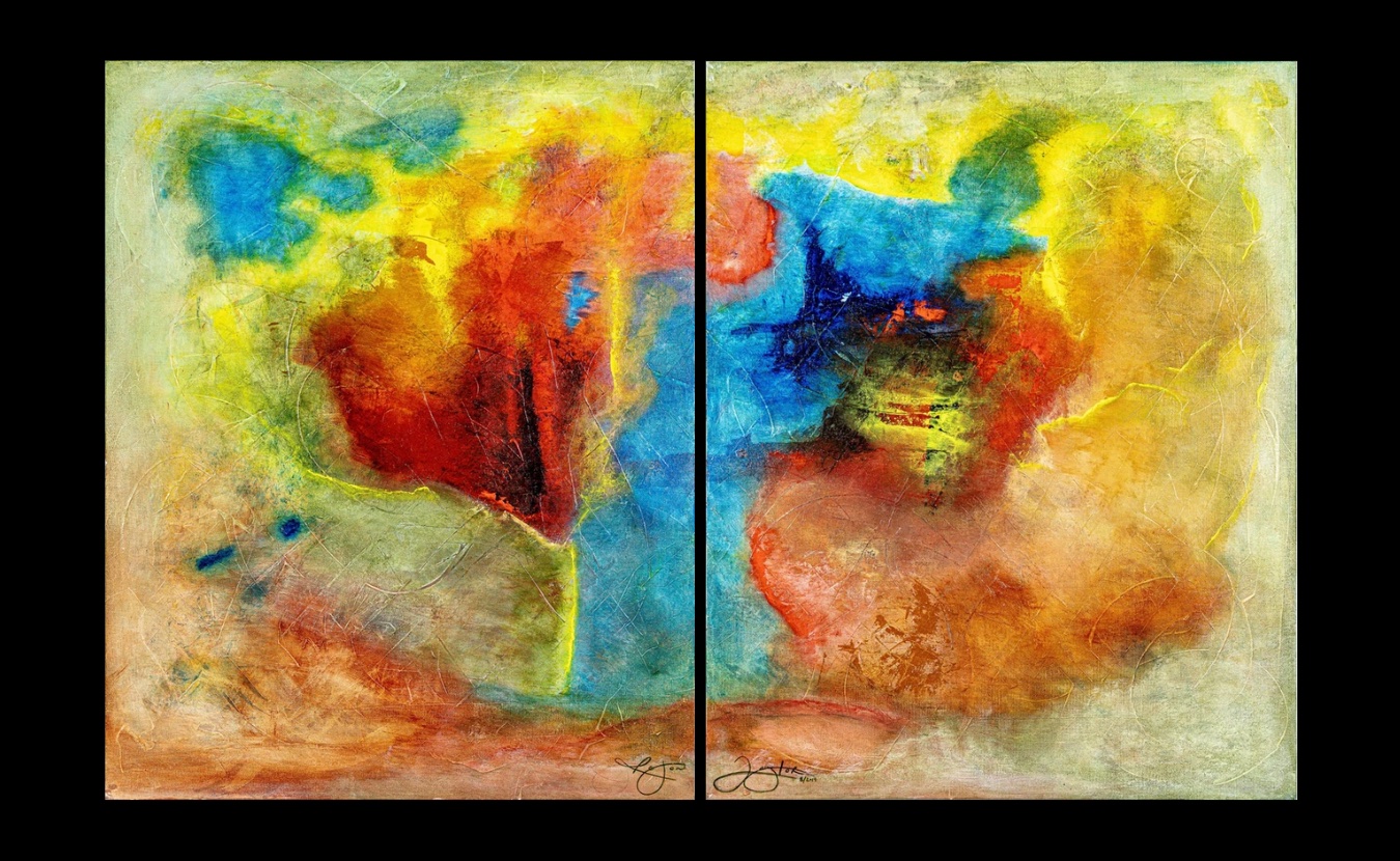 “Afterglow,” a diptych by Rejon Taylor