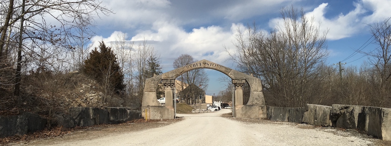 The Bybee Stone Company in Ellettsville donated space in its mill and use of some machinery, as well as the cut discs, for Cunningham and Sturdevant to work on ‘Sun Moon Earth Memory.’ | Limestone Post