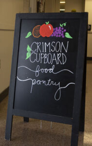 Crimson Cupboard at Campus View Apartments is run by volunteers to help students with food insecurity. | Photo by Olivia Bianco