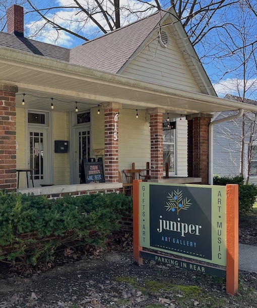 Juniper Art Gallery, 615 W. Kirkwood Ave., Bloomington, Indiana