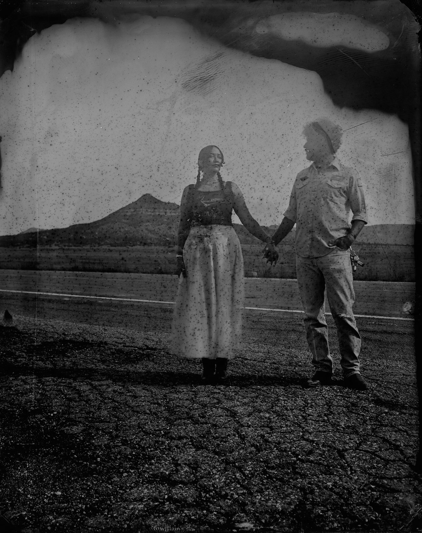 Noelle Sosaya and lover. Cold Beer, New Mexico, August 12, 2023