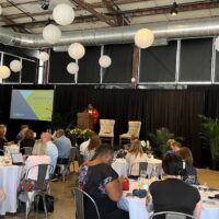 At a gathering of more than 100 diverse stakeholders in May, Michelle Gilchrist, President and CEO of Bloomington Health Foundation, announced the formation of a first-of-its-kind Mental Health Collaborative.