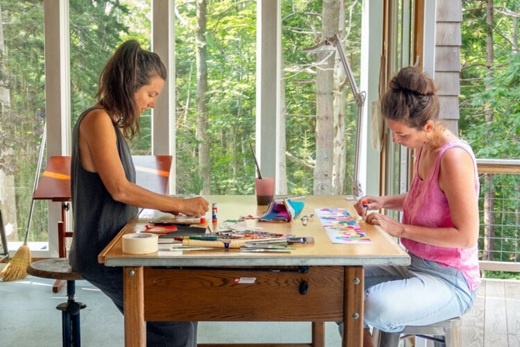 Mindfulness originated in ancient Buddhism, but the practice has expanded to companies that offer some form of mindfulness training for their workers. Artists and sisters Nina (left) and Sonya Montenegro own The Far Woods, a creative studio that reflects their dedication to mindful living. Other local businesses make it part of their everyday approach, as well, by taking into consideration “the well-being of the environment, the consumer, and the business owner alike.” | Courtesy photo